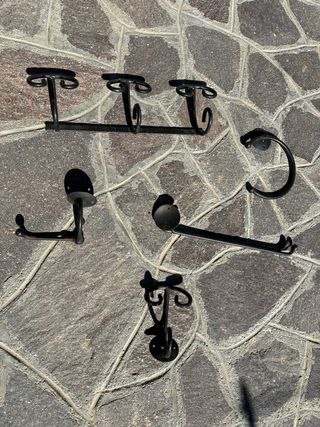 Set bagno ferro battuto nero