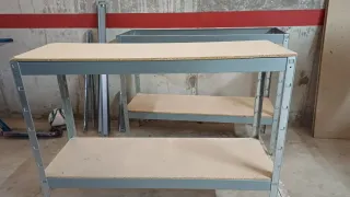 Estantería metálica de 2 baldas