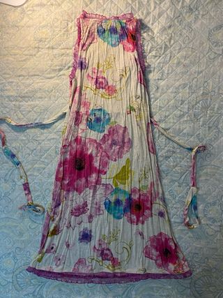 Vestido Veraniego Mujer Flores Talla Única