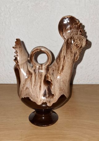 Botijo Gallo Cerámica Antiguo Alcalá del Jucar