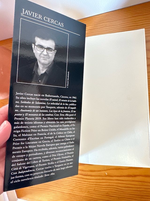 Independencia (Terra Alta 2) de Javier Cercas