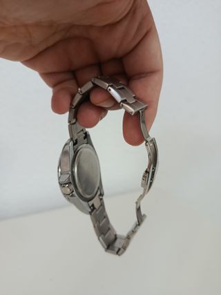 Reloj LIGE de cuarzo plateado y negro