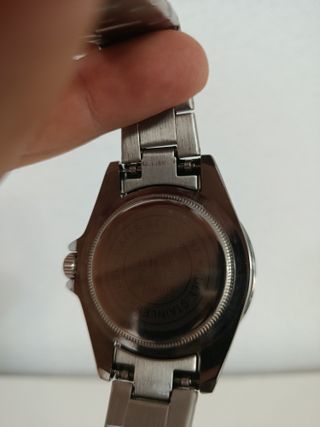 Reloj LIGE de cuarzo plateado y negro