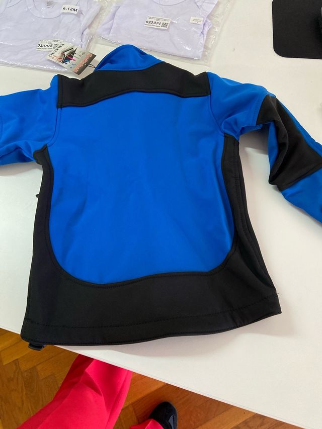 Chaqueta Soft Shell Niño 3 Años Azul/Negro