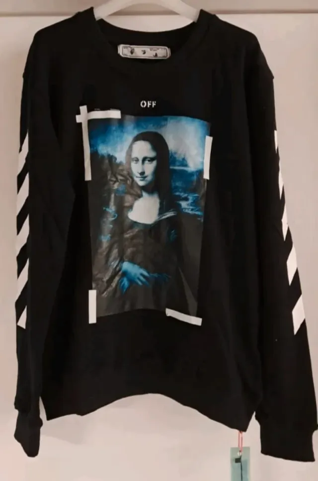 Felpa Off-White Monnalisa Paint Arrows Nera S