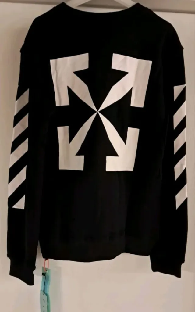 Felpa Off-White Monnalisa Paint Arrows Nera S