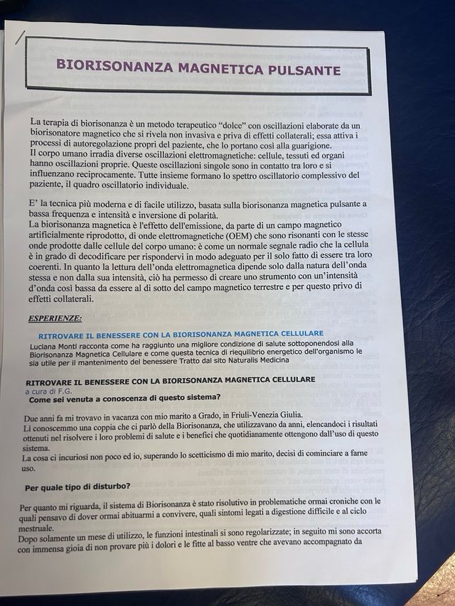 Biorisonanza Magnetica Pulsante