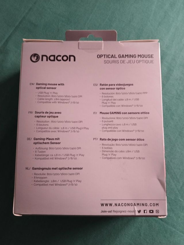 Ratón Gaming Nacon GM-105 Óptico