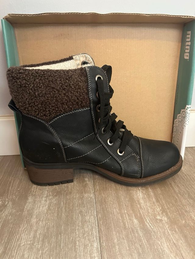 Botines Xiate Negro Marrón Talla 40