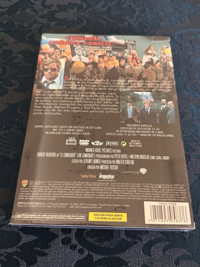 DVD El Candidato de Robert Redford