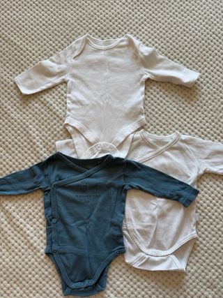 Lote 5 Bodies Bebé 2-4 Meses
