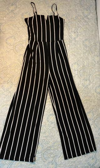 Mono Bershka rayas blanco y negro mujer