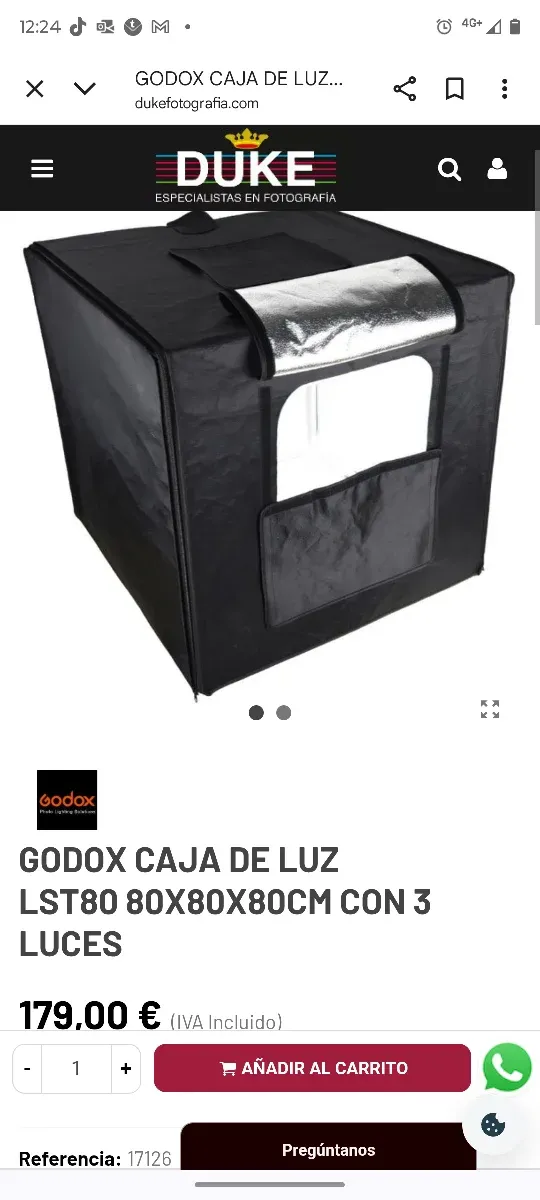 Caja de Luz Fotografía Godox LST80