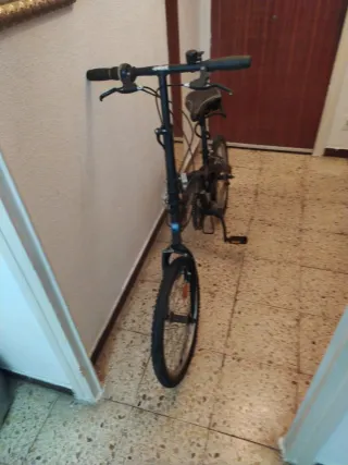 Bicicleta Plegable Negra