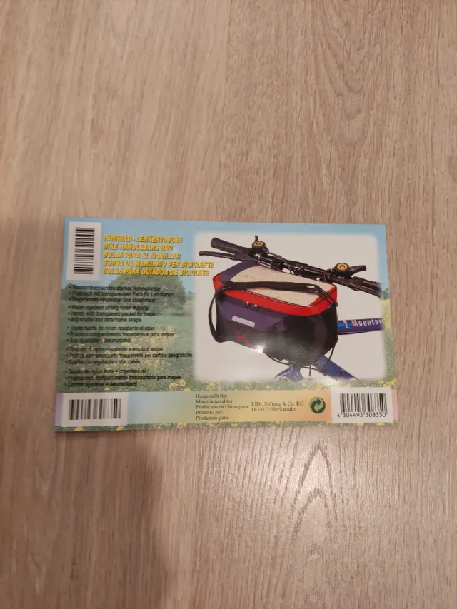 Bolsa, candado y portabidón bici