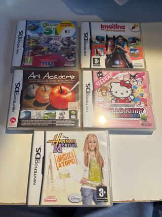 Lote 5 Juegos Nintendo DS: Art, Música, Aventura