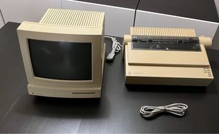 Apple Macintosh LC con BlueSCSI SD 8GB e impresora