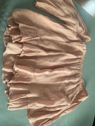 Blusa palo rosa con volantes