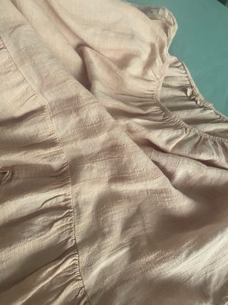 Blusa palo rosa con volantes