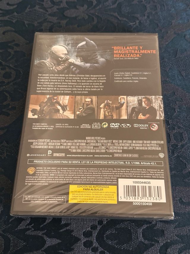El Caballero Oscuro: La Leyenda Renace DVD