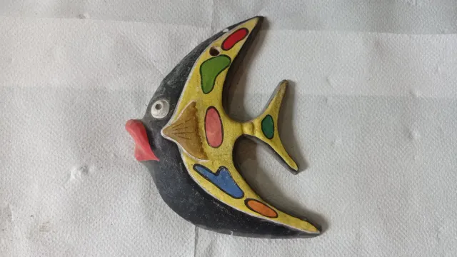 Ceràmica decorativa peix de colors