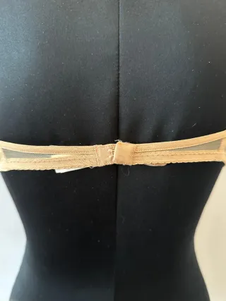 Sujetador La Perla Beige y Negro Encaje