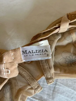 Sujetador La Perla Beige y Negro Encaje