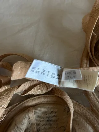 Sujetador La Perla Beige y Negro Encaje