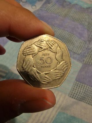 LAST PRICE 50 Pence 1973 Moneta
