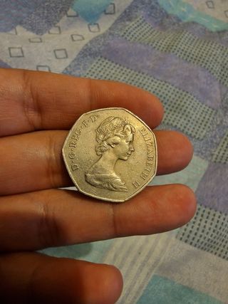 LAST PRICE 50 Pence 1973 Moneta