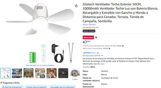 Ventilador Techo Exterior Gliztech 50cm