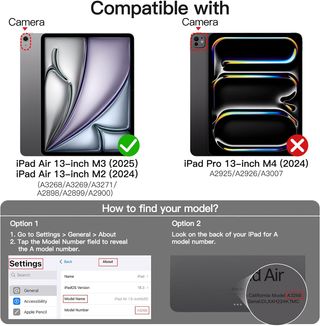JETech Funda iPad Air 13 Magnética Desmontable