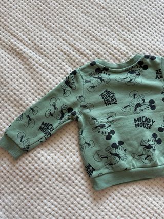 Camisola verde Mickey Mouse 12-18 meses