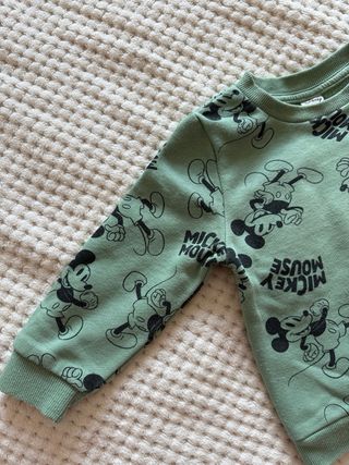 Camisola verde Mickey Mouse 12-18 meses