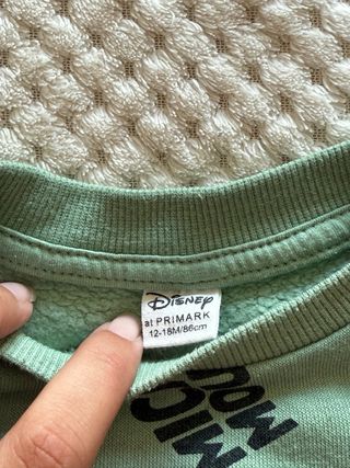 Camisola verde Mickey Mouse 12-18 meses