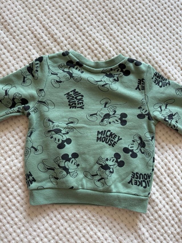 Camisola verde Mickey Mouse 12-18 meses