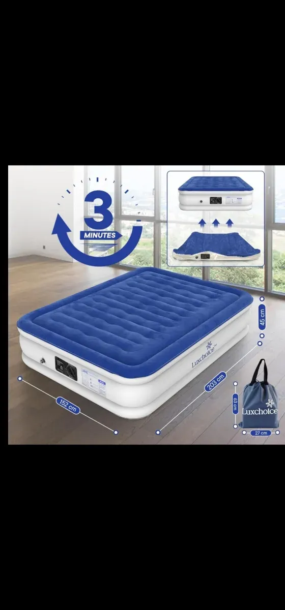 COLCHÓN AUTO-INFLABLE Luxchoice, (Queen).
