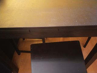 Mesa extensible (1,82) de comedor con 4 sillas
