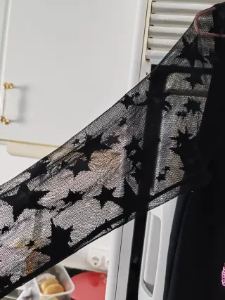 Vestido Anabel Lee Negro Bailarina Mariposas