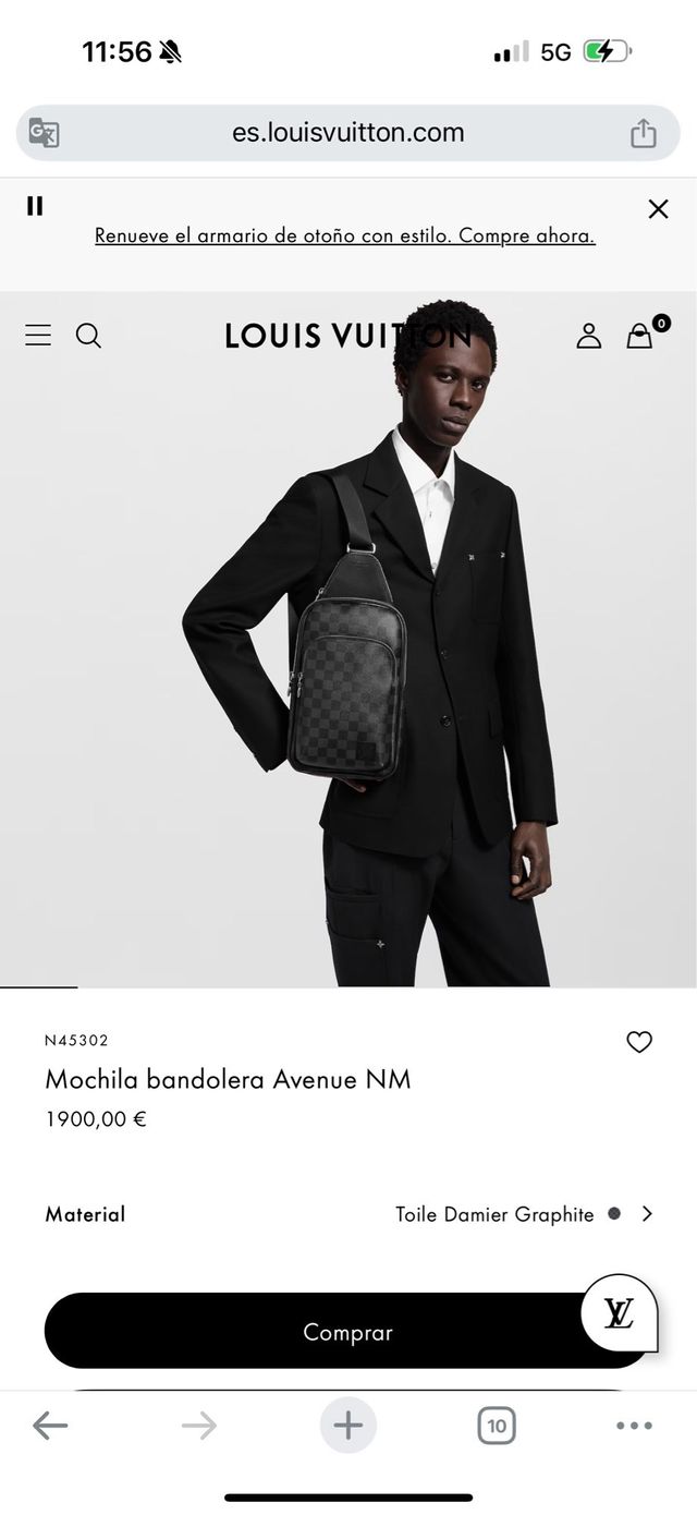 Louis Vuitton Avenue Sling impecable bolso