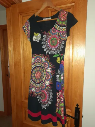Vestido estampado mujer
