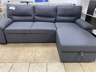 Sofá Cama Chaise Longue 3 Plazas Gris