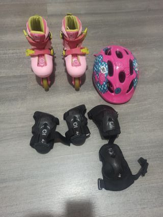 Patines y protecciones niña Oxelo