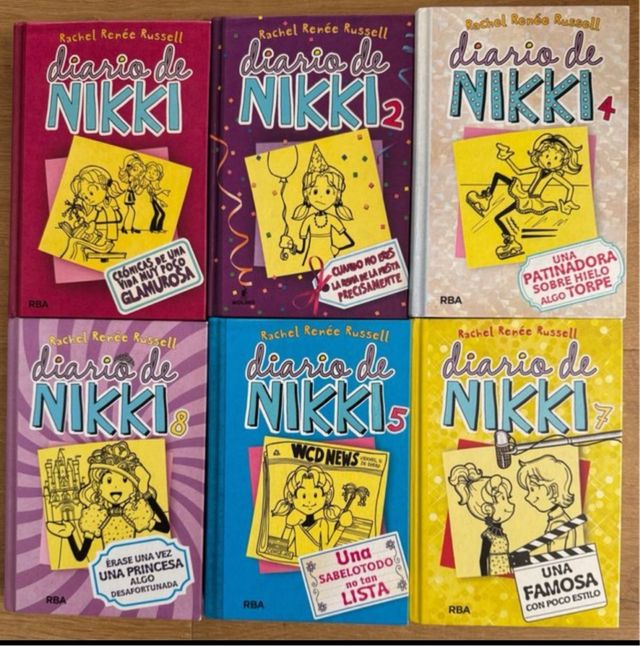 Libros Los Cinco, Diario de Nikki,  75 Consejos..
