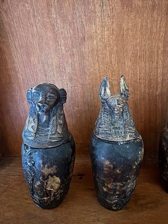 Antigüedad Egipcia Vasos Canopos