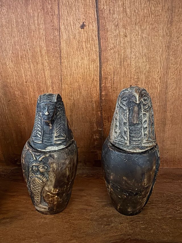 Antigüedad Egipcia Vasos Canopos