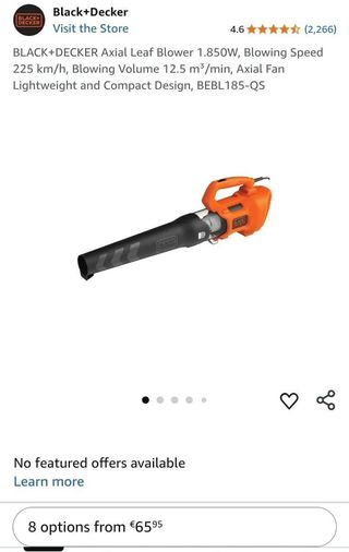 Soplador BLACK+DECKER Axial 1850W