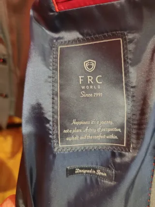Traje FRC WORLD juvenil negro talla M