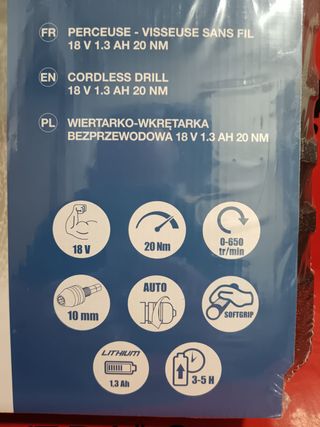 Kit Taladro Hyundai 18V + Maletin con 57 Accesorio