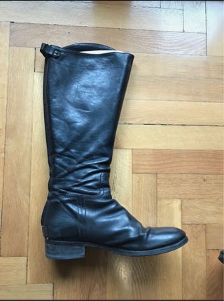 Stivali Sax neri in pelle